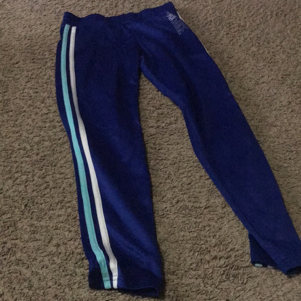 Blue justice track pants